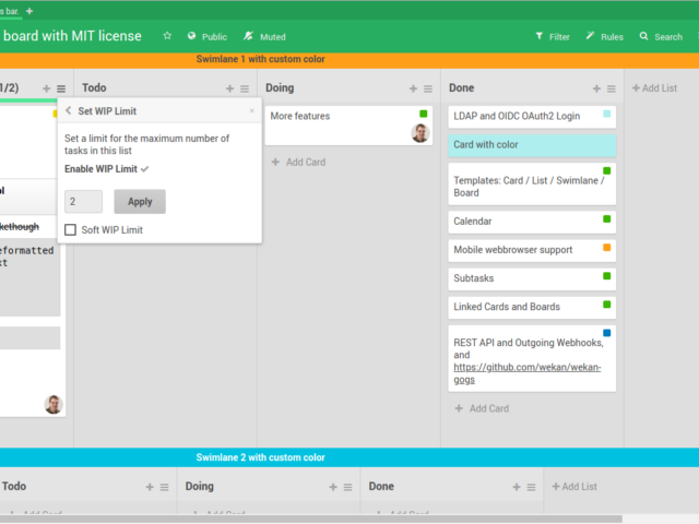 WeKan - Kanban nástenka